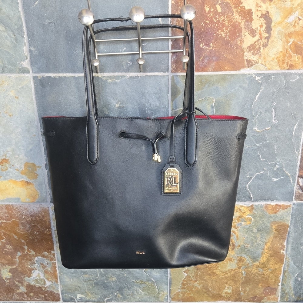 Ralph Lauren Black and Red Tote Bag